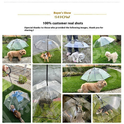 Transparent Pet Dog Umbrella
