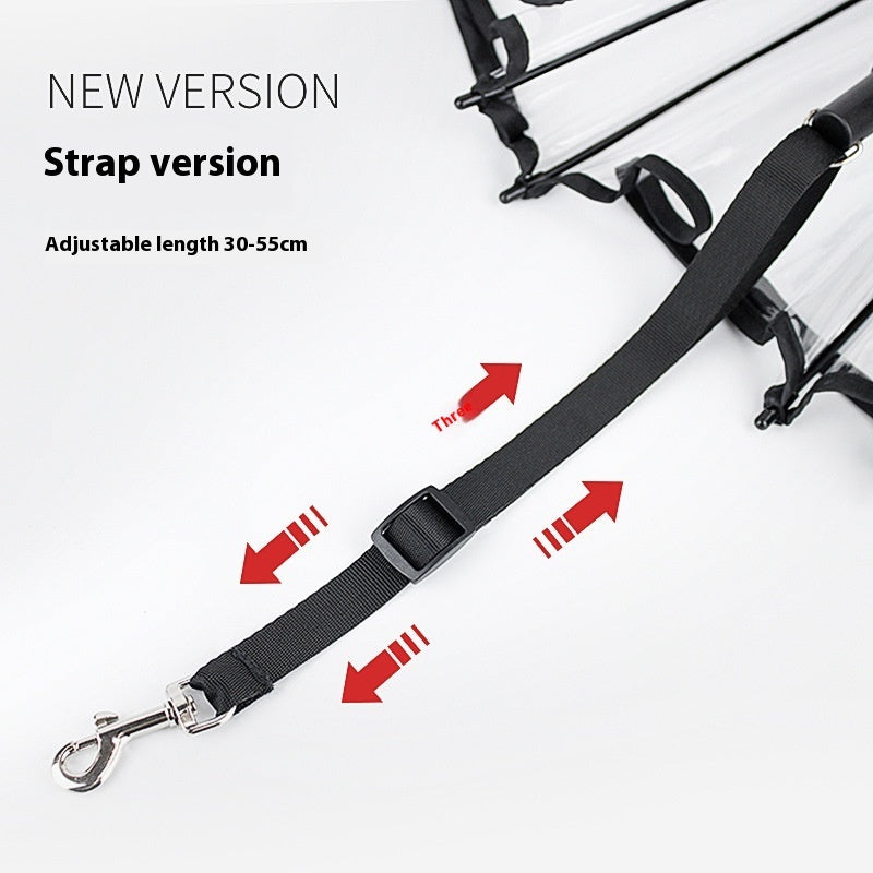 Transparent Pet Dog Umbrella